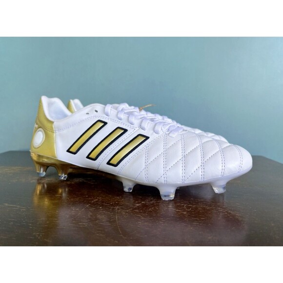 Adidas 11PRO FG TK Toni Kroos White/Gold Soccer Cleats Men's Size 10.5 JH6410 - Picture 2 of 14